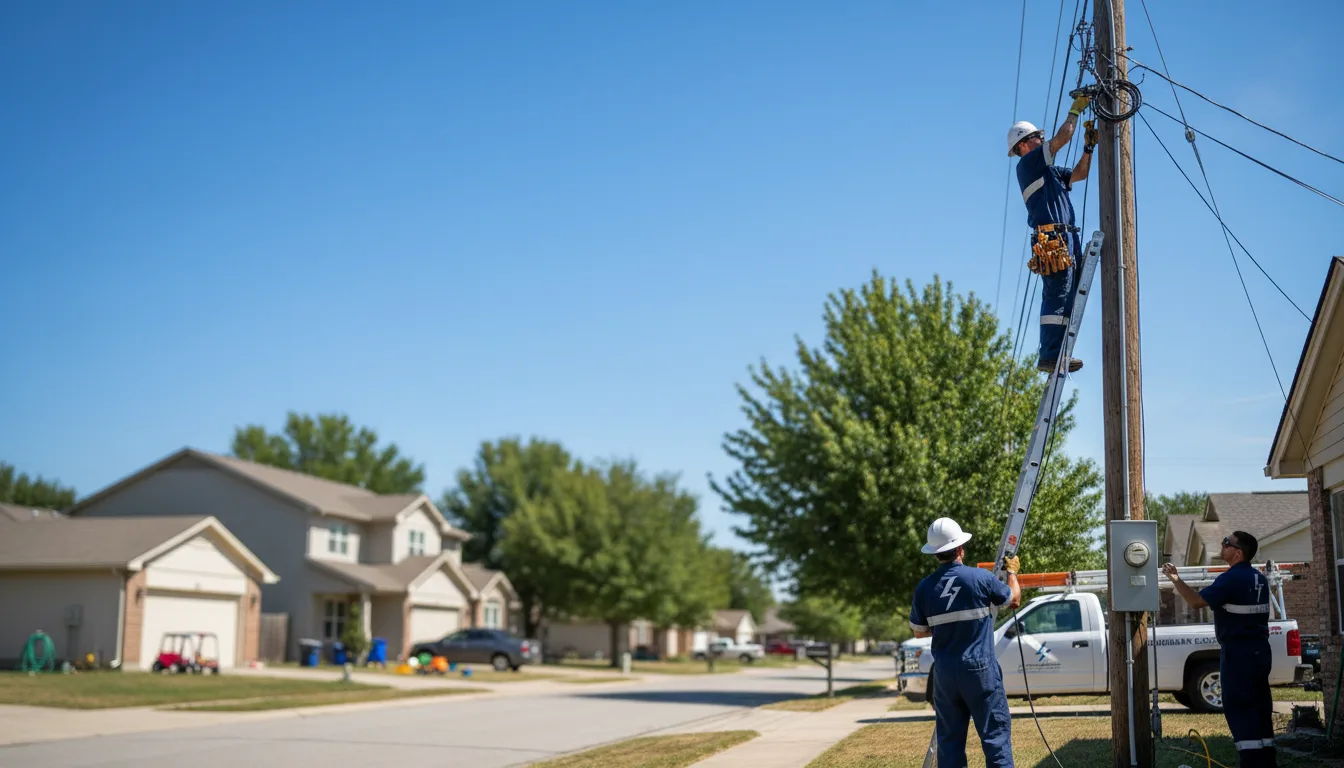Residential electrician providing installation services in Dallas, NC